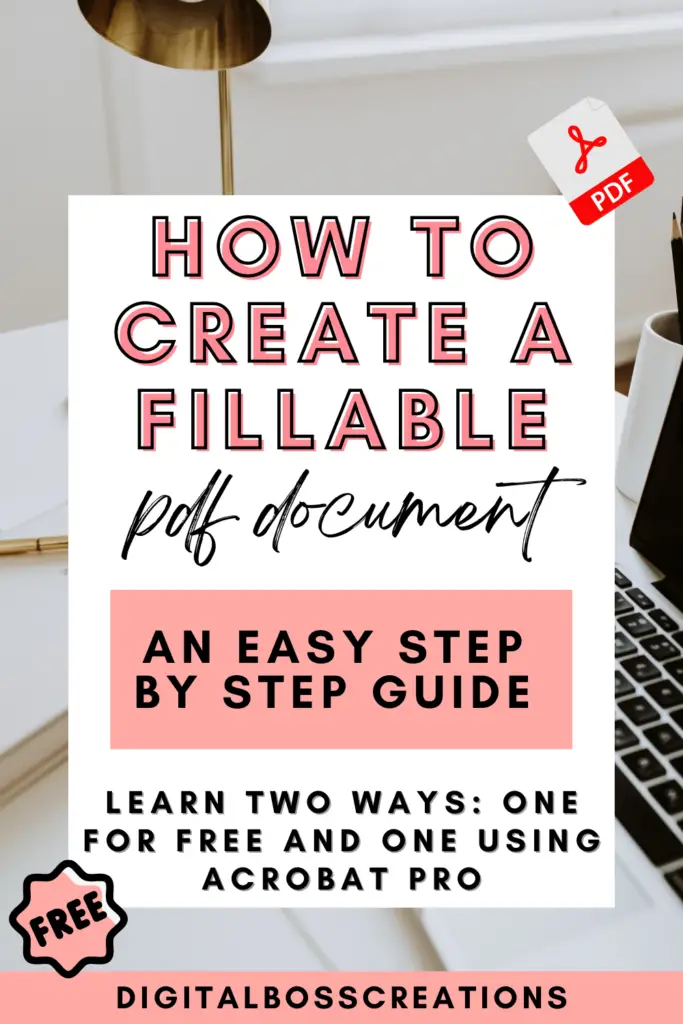 How To Make A Pdf Document Fillable For Free